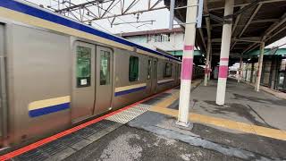 内房線快速君津行き　E235系1000番台F01J10 蘇我駅発車