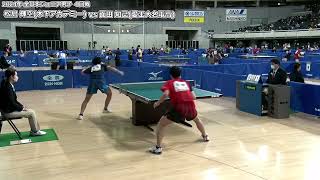 【全日本卓球2024】男子ジュニア4回戦。【面田知己vs松島輝空】