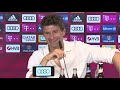 müller saying lewangoalski but everyone laughs