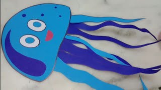 Paper craft jelly fish / How to make paper jelly fish