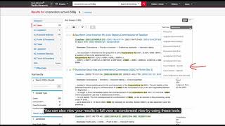 Lexis Advance Tutorial: Finding Cases Referring to Legislation