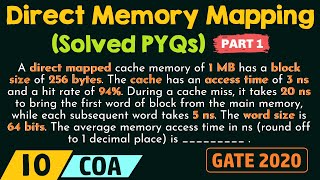Direct Memory Mapping – Solved PYQs (Part 1)