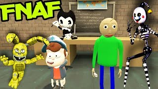 ANIMATRONICS CHASE US IN BALDI'S SCHOOL FNAF Garry's Mod