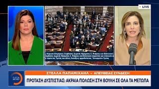 Πρόταση δυσπιστίας: Ακραία πόλωση στη Βουλή σε όλα τα μέτωπα | OPEN TV