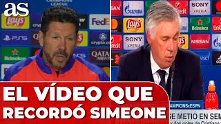 SIMEONE recuerda DECLARACIÓN de ANCELOTTI QUEJÁNDOSE ARBITRAJES A FAVOR DEL REAL MADRID