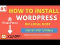 How to install WordPress localhost on xampp  2022| WordPress installation step by step |Hurmat Mehdi