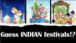 Guess Indian festivals by their cartoons | Festivals Quiz |