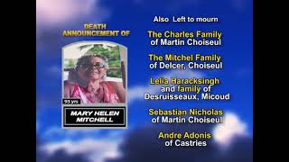 Mary Helen Mitchell ~ Long Obituary