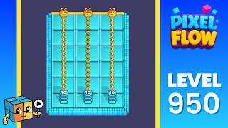 Pixel Flow Level 950 (Very Hard) Walkthrough Solution - Cat
