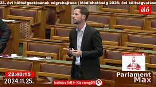 ⭕ VITA: 🔴 Parlamenti Közvetítés (ÉLŐ) 2024.11.25. | ParlamentMax   Támogató: LUXOMUX