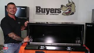 Black Steel Underbody Truck Box with T-Latch | Buyers Products