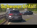 Irre Nötigung, Unfall auf Autobahn und Engstellen-Katastrophe | Dashcam Deutschland #100 | #germany