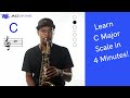 C Major Scale on Alto Saxophone (Eb Concert)