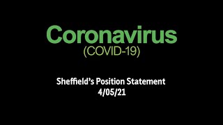 Coronavirus - Sheffield's Position Statement (4 May)