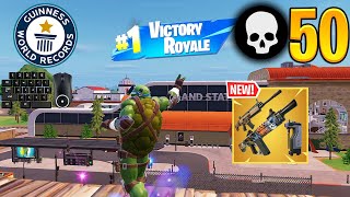 50 Elimination Solo Squads Win *SEASON RECORD* Full Gameplay (Fortnite Chapter 5)