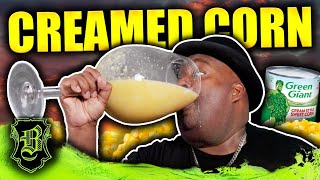 Chugging 8 Cans Of Slimy Creamed Corn In Under A Minute!