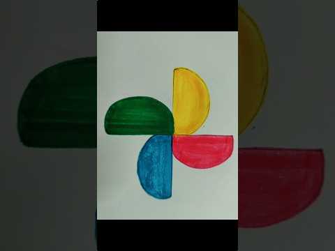 Arte de bricolaje a mano alzada del logotipo de Google Fotos #googlephotos #ytshorts #explore #youtubeshorts #diycrafts18