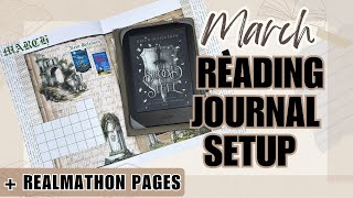 March Reading Journal Setup and Realmathon | Reading BuJo