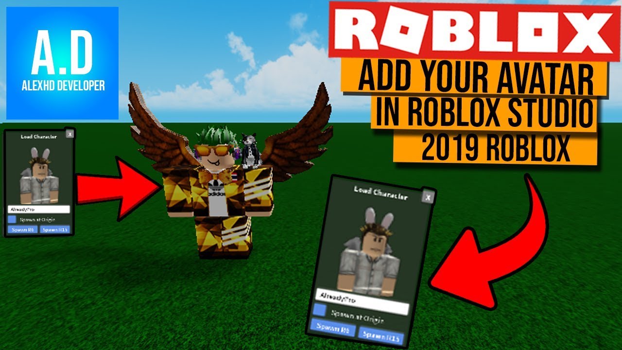 How To Add Your Avatar In Roblox Studio Youtube
