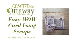 Triple Z Fold Card Tutorial | Easy WOW Card Using Scraps!@createdtheottaway