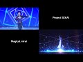 project sekai vs magical mirai rainy snowdrop Сравнение хореги dance comparison