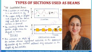 Steel Design L6A | LSM| Beams | Introduction | Types of sections | Hindi