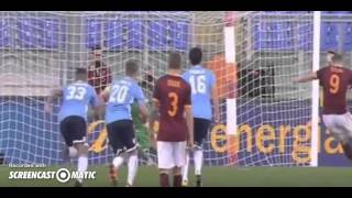 Edin Dzeko Penalty Goal - AS Roma vs Lazio 1-0 (Serie A) 08/11/2015