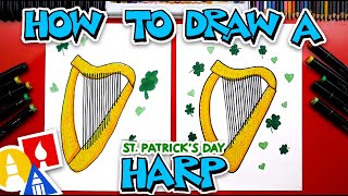 How To Draw A Harp For St. Patrick's Day