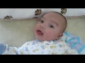 10 week old thai-farang baby saying hi and making dinosaur noises