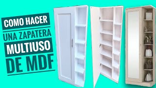 COMO HACER UNA ZAPATERA MULTIUSO DE MDF