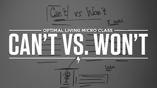 Micro Class: Can’t vs. Won’t