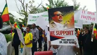 Ashenafi Abraham Babanto organized a public protest against a crime on Wolayta people in Hawassa