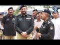 additional ig javed alam odho visits dig traffic office dig traffic ahmed nawaz spfm