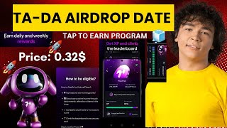 TA-DA LISTING DATE CONFIRM 🔥 TADA Tokens Sell || Tadz Produce data || TADA LISTING CONFIRM DATE ||