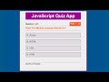 Build A Quiz App With Javascript (Plus ES6 Classes) | Js Project 8 Of 10