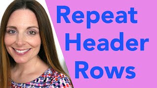 How to Repeat Header Rows in Excel (Repeat Title Rows on Each Printed Page)