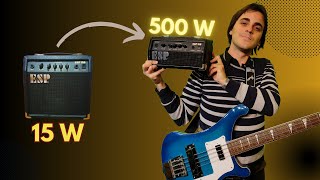 Era un piccolo combo da 15 watt; ora è una testata da 500 ☺️ (+ Xvive U2)