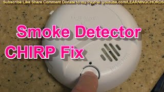 First Alert Smoke Detector CHIRP Sound HOW TO RESET FIX SOLVED 2023