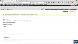 How to take backup of Drupal Website using Backup & Migrate ?