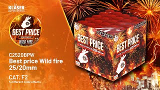 C2520BPW Best price Wild fire 25/20mm | Klasek pyrotechnics