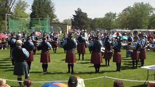 Peel Regional Police Pipe Band Grade 1 MSR at Alma 2009