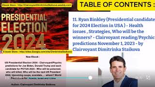 #Ebook #2024elections - #Psychic #predictions : #Biden, #Trump & each candidate #POTUS #2024election