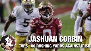 FSU RB Jashuan Corbin Tops 100 Rushing Yards Against Irish