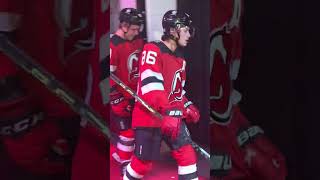 New Jersey Devils BEHIND THE SCENES Locker Room Walkout To The Ice #shorts #shortsvideo