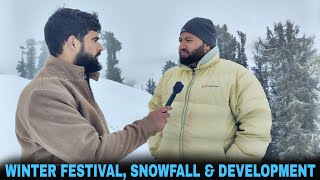 Interview with Hafiz Qureshi on Winter Festival, Fresh Snowfall and Development in Sarthal Kathua