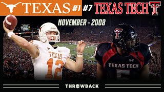 The Crabtree Game! (#1 Texas vs. #7 Texas Tech, 2008)