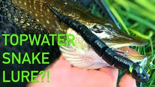 Topwater fishing with the Savage Gear 3D SNAKE! crazy fishing lure