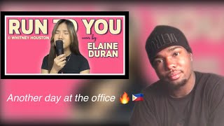 Elaine Duran - Run to you | Reaction