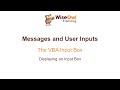 Excel VBA Online Course - 5.3.1 Displaying an Input Box