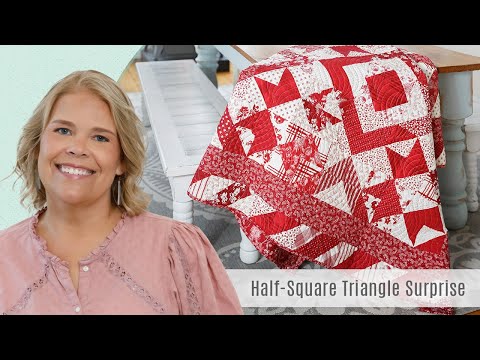 How to Make a Half-Square Triangle Surprise Quilt – Free Quilting Tutorial